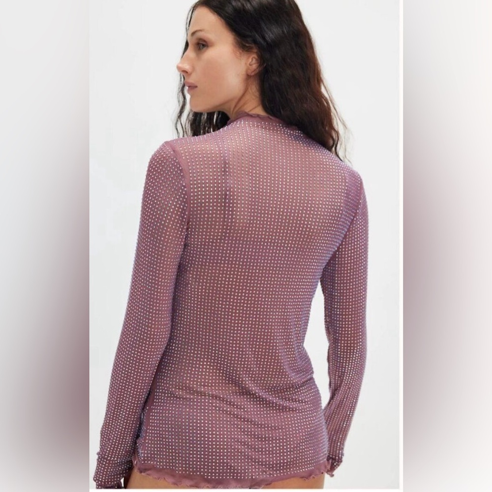 Free People/ Intimately Long Sleeve Color Wistful Mauve Size XL - Picture 3 of 9